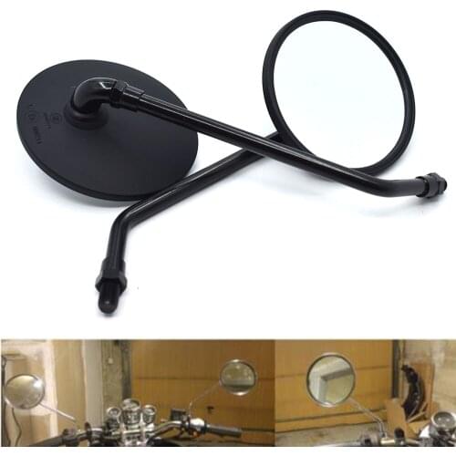 Universal Round Motorcycle Mirrors 10MM Rearview Side Mirrors For Yamaha MT-01 MT-03 MT-07 MT-09/SR/FZ-07 FZ-09 MT-10