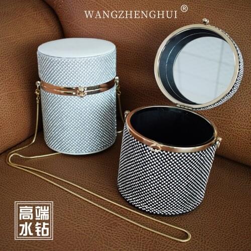 Diamond Evening Bag Fashion Sequin Fabric Shoulder sling Bags Rhinestone Money Purse