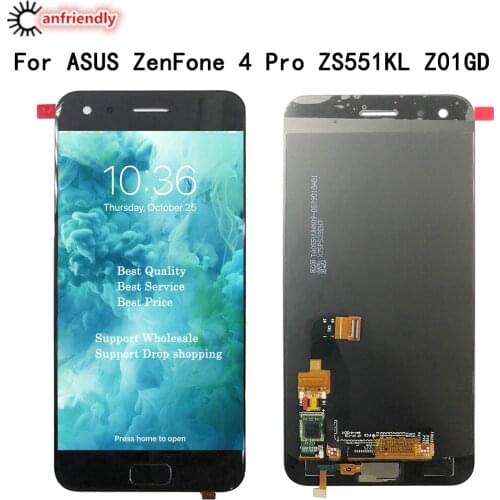 LCD for ASUS ZenFone 4 Pro ZS551KL Z01GD 5.5" LCD Display Touch Panel Screen sensor glass Digitizer Assembly Phone Replacement
