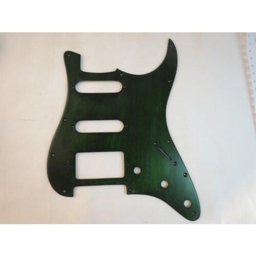 1PCS hand made solid mahogany wood GUITAR Pickguard SSH #3609