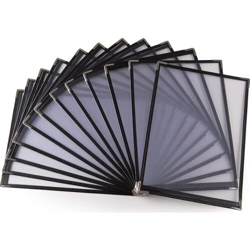 10 Pack of Menu Covers - Single Page, 2 View, Fits 8.5 x 11 Inch Paper - Restaurant Menu Covers