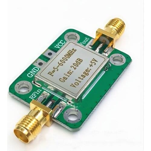 5M-6GHz Low Noise RF Amplifier Ultra Wideband Gain 20dB Medium Power Amplifier Board