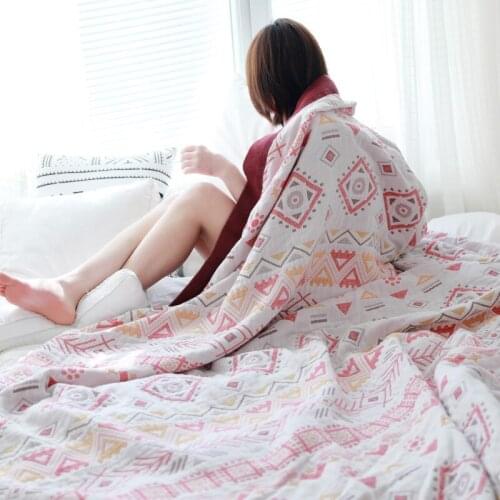Bohemian geometry throw blanket cotton sofa towel single double summer thin blanket nap air conditioning Bedspread home decor