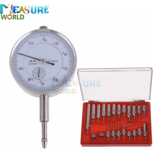 Dial Indicator 0-10mm Lug Back Test Gauge 22Pcs M2.5 Thread Tip For Dial & Test Indicators Steel Dial Indicator Point Set