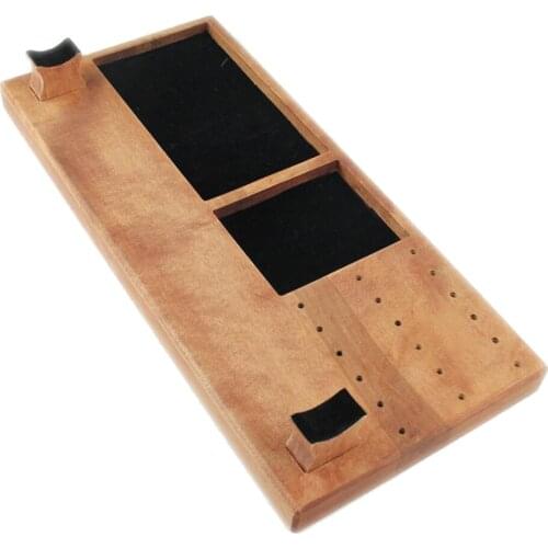 Wooden Storage Box Screwdriver Tweezers Holder Musical Instrument Repair Desktop
