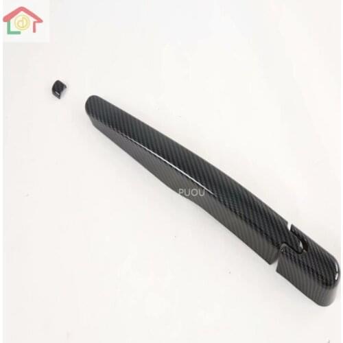For Ford Explorer 2020 3PCS Carbon Fiber ABS Chrome Car Rear Wiper Blades Cover Trim Car Styling