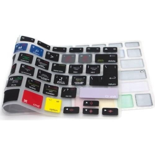 For All Macbook Air 13 Pro Retina 13 15 17 A1278 Logic Pro X Functional Shortcut Hotkey Silicone Keyboard Cover Keypad Skin