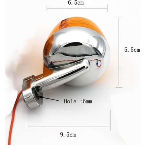 E0356 Motorcycle Front Rear Indicator JH70 JH48 CG125 Round Turn Lights LED Lights Steering Lights Assembly