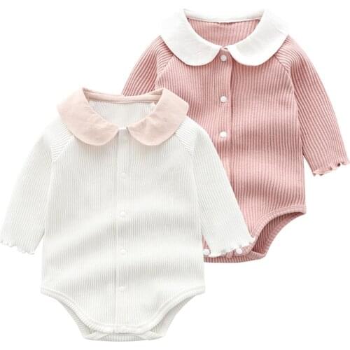 Cute Baby Girls Clothes Spring Autumn Cotton Long Sleeved Bodysuit Baby Bag Fart Jumpsuit Toddler Outfits Newborn Infant Clothes