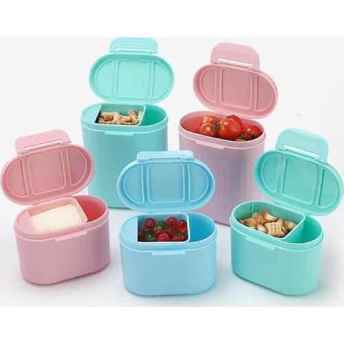 Baby Food Storage Baby Milk Powder Storage Formula Dispenser Travel Canisters Container Food Tank PP Plastic Single Layer