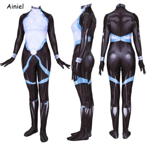 Ainiel X-Men Domino Neena Thurman Suit Cosplay Costume Super Hero Zentai Bodysuit Jumpsuits Women Halloween Costumes for Kids