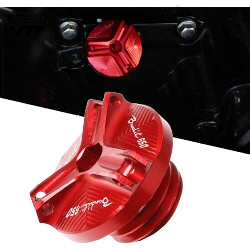 Oil Filler Cap FOR SUZUKI Bandit 650 Bandit650 2005 - 2016 2015 Motorcycle Accessories Engine Oil Cup Cover Drain Plug Sump Nut