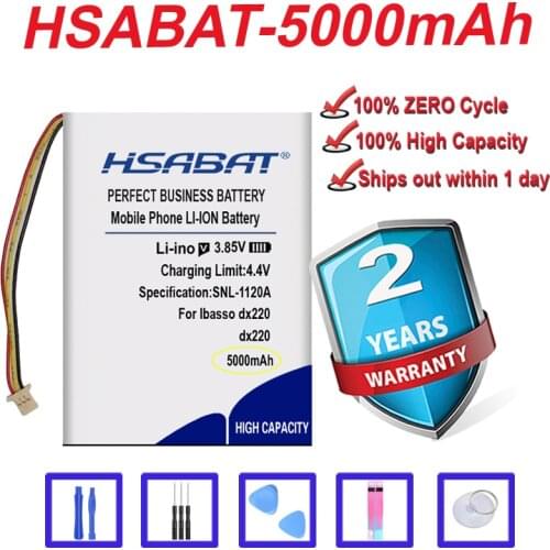 Top Brand 100% New 5000mAh Battery for Ibasso dx220 Player in stock