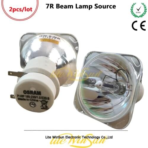 Litewinsune 2pcs Free Ship 7R 230W Beam Moving Head Light Lamp Source P-VIP 180 230 E20.6