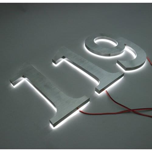 3D Metal Channel Letter Sign Backlit Led Sign Letter Outdoor Custom Led Letter Sign