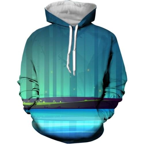 2021 New 3D Printing Style Men Hoodies Fashionable with 3D Planet Print Mens Funny Hoodies Hooded Oversized S-7XL