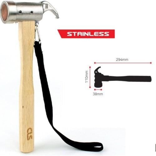 New outdoor stainless steel copper hammer tent awning nail puller large multifunctional camping