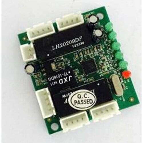 OEM Fast switch Factory direct mini design ethernet switch circuit board for ethernet switch module 10/100mbps 5 port PCBA board