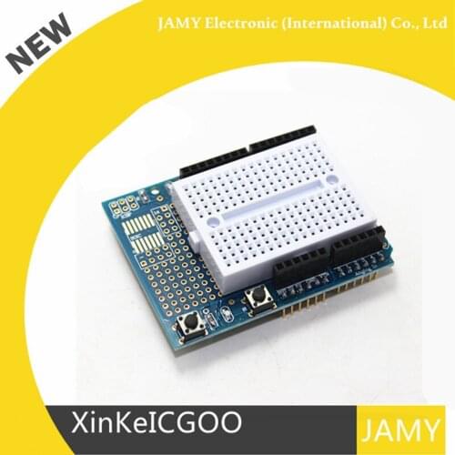 Original ProtoShield Prototype expansion board contains mini bread board
