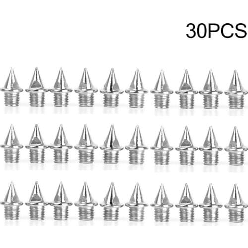Drop shipping 30PCS Durable Silver Athletic Replacement Short Xmas 7mm Shoes Tree Running Steel Spikes Track