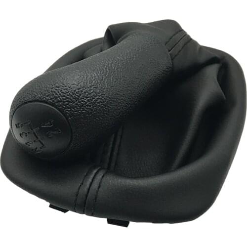 12mm 23mm 5 Speed Car Gear Shift Knobs For Skoda Octavia 1996 to 2010 pu leather car manual lever gear stick shift lever knob