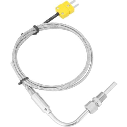EGT K Type Thermocouple Temperature Controller Tools 0-1250 C Exhaust Gas Temp Sensor Probe Connector with Exposed Tip