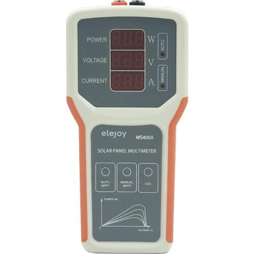Smart MPPT solar panel multimeter for energy systems solar panel tester VOC test power meter voltage meter current meter WS400A