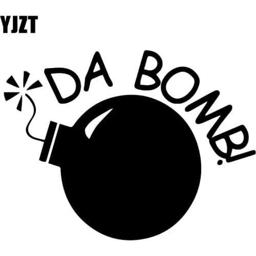 YJZT 15.9X12CM Da Bomb Vinyl Window Decal Personality Car Sticker Accessories C25-0834
