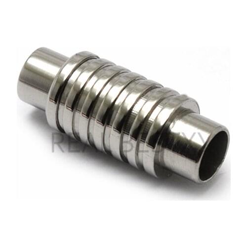 10pcs/lot hole size:6.2mm Stainless Steel Magnet Buckle DIY Necklace Bracelet Jewelry Accessories steel clasps Parts Connector