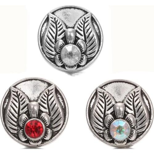 10Pcs/lot The Bloomer Snap Metal Flower Button Bracelet Bangles Fit DIY 18mm Snap Buttons Charm Bracelets Jewelry