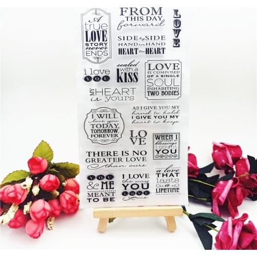 11*20CM Hot selling stamp alphabet transparent clear stamp / silicone seal roller stamp DIY scrapbook album / card production