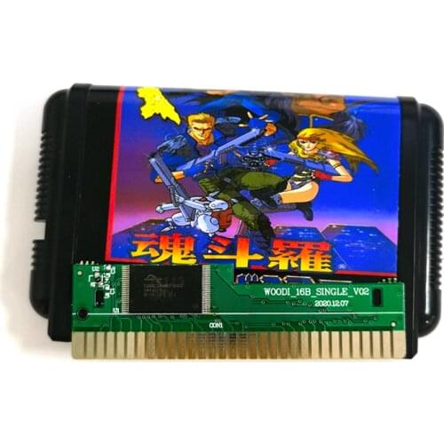 Contra - The Hard Corps 16 Bit MD Game Card Sega Mega Drive Genesis