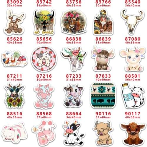 30pcs/Lot Money Dollars Printed Planar Resin for Hair Bows PR83092