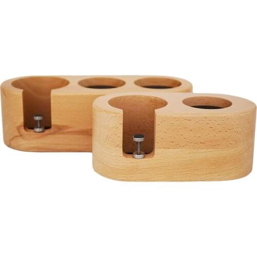 51/54/58MM Wood Coffee Filter Tamper Holder Espresso Tamper Mat Stand Coffee Maker Support Base Rack Accessories For Barista