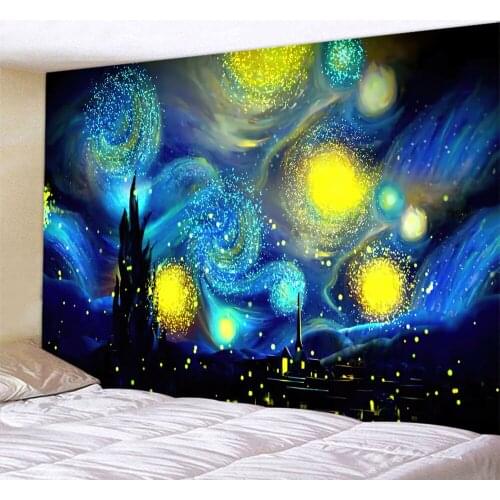 Abstract character psychedelic scene home decoration art tapestry hippie bohemian decoration large size wall tapestry sheets