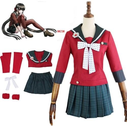 Anime Danganronpa Cosplay Harukawa Maki Cosplay Costumes Wig School Girls Uniform Dangan Ronpa Halloween Costume For Women
