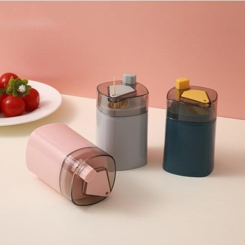 Automatic Toothpick Storage Box Portable Pop-up Household Table Toothpick Organizer Container Storage Box Toothpick Dispenser