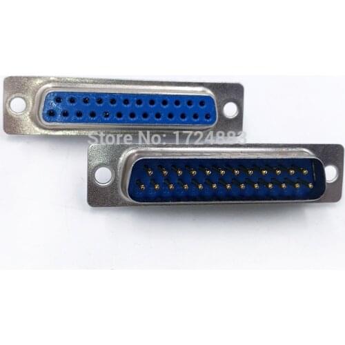 DB25 serial connector core data Parallel Port plug 2 row 25pin female Male port socket adapter D SUB