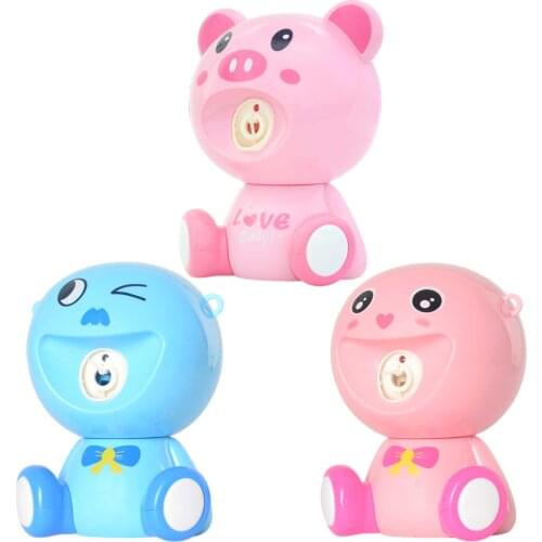 Kids Automatic Gatling Bubble Gun Toys Summer Soap Water Bubble Machine Music Electric Bubble Machine For Children Gift Toys