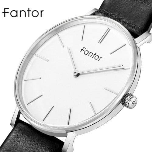 Fantor Brand Ultra Thin Men Watch Minimalist Men Wristwatch Casual Man Business Leather Quartz Watches Fashion Quartz Wristwatch