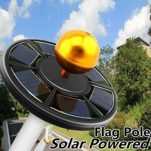 42 LED Solar Powered Flagpole Light Outdoor Camping Night Lamp Super Bright Downlight Adjustable Brightness Camping Lights