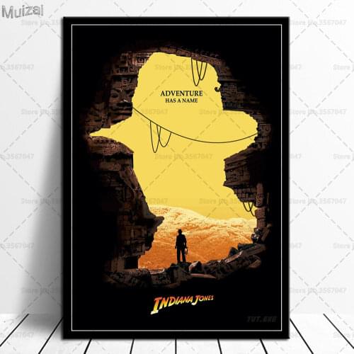 Art Poster Indiana Jones Classic Movie Retro Wall Pictures Canvas Painting Prints for Living Room Home Decor