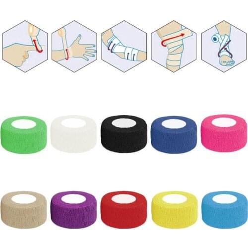 Elastic Cotton Roll Adhesive Tape 5cm*5cm Sports Muscle Injury Support Muscle Bandage Aid Tape Kinesiology Tape Care