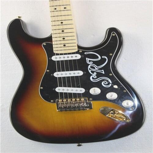 Classic St 6-string electric guitar SRV gold parts decorative plate guitar, free shipping