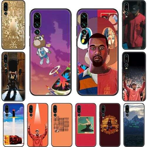 Fashion Designer Kanye West Phone case For Huawei P 8 10 20 30 Smart Plus 2019 Z Lite Pro 2017 2019 black pretty bumper soft