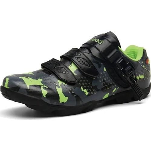Mens Professional Road Cycling Shoes Womens Outdoor Mountain Bike Shoes With Lock Breathable Antiskid Riding shoes Camouflage
