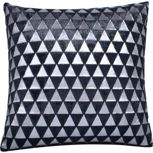 Soft Furry Square Waist Throw Pillow Cover Gift New Arrival Plush Pillowcase Crystal Plush Silver