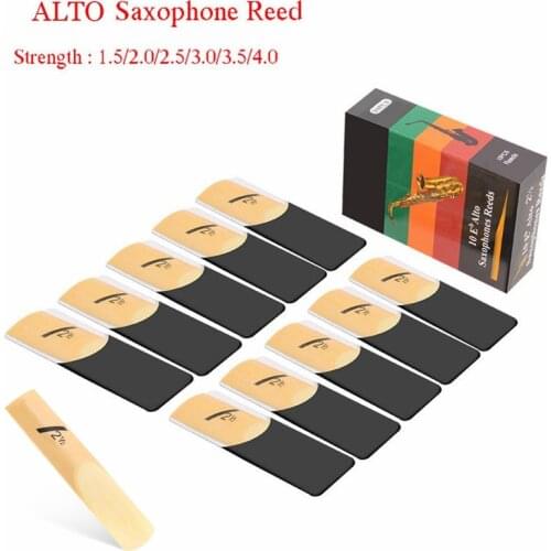 10 Pack 1.5-4.0 Clarinet Reed Set Eb Alto Sax Saxophone Reeds Strength Saxophone Reed Woodwind Instrument Accessories