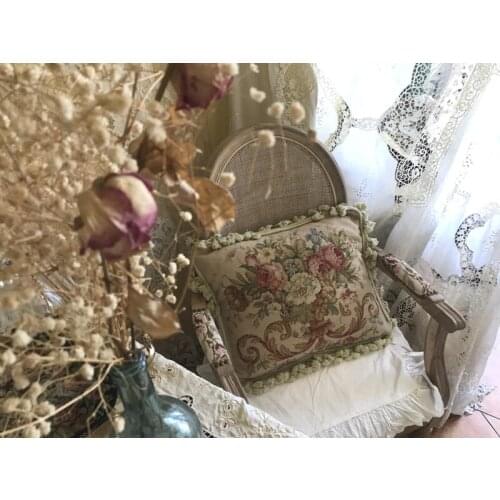 Needlepoint pillows All Wool Hand Embroidered Cushion Cover