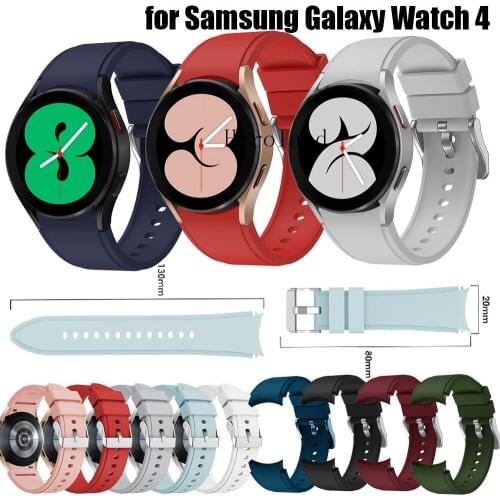 Strap Original For Samsung Galaxy 4 Classic 46mm / Samsung Galaxy Watch 4 44MM Smart Wristband Bracelet 20mm WatchBand Silicone